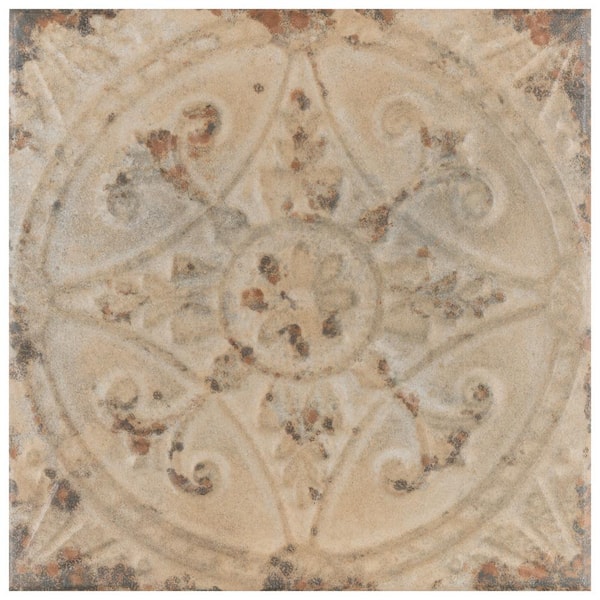 Merola Tile Saja Blanco 13 in. x 13 in. Ceramic Floor and Wall Take Home Tile Sample