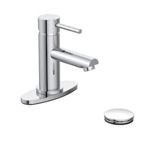 Cartway Single-Handle Single Hole Bathroom Faucet in Chrome