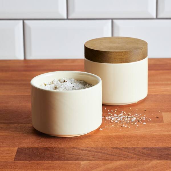 Rachael Ray Ceramic 2-Piece Stacking Spice Box Set with Lid 48816