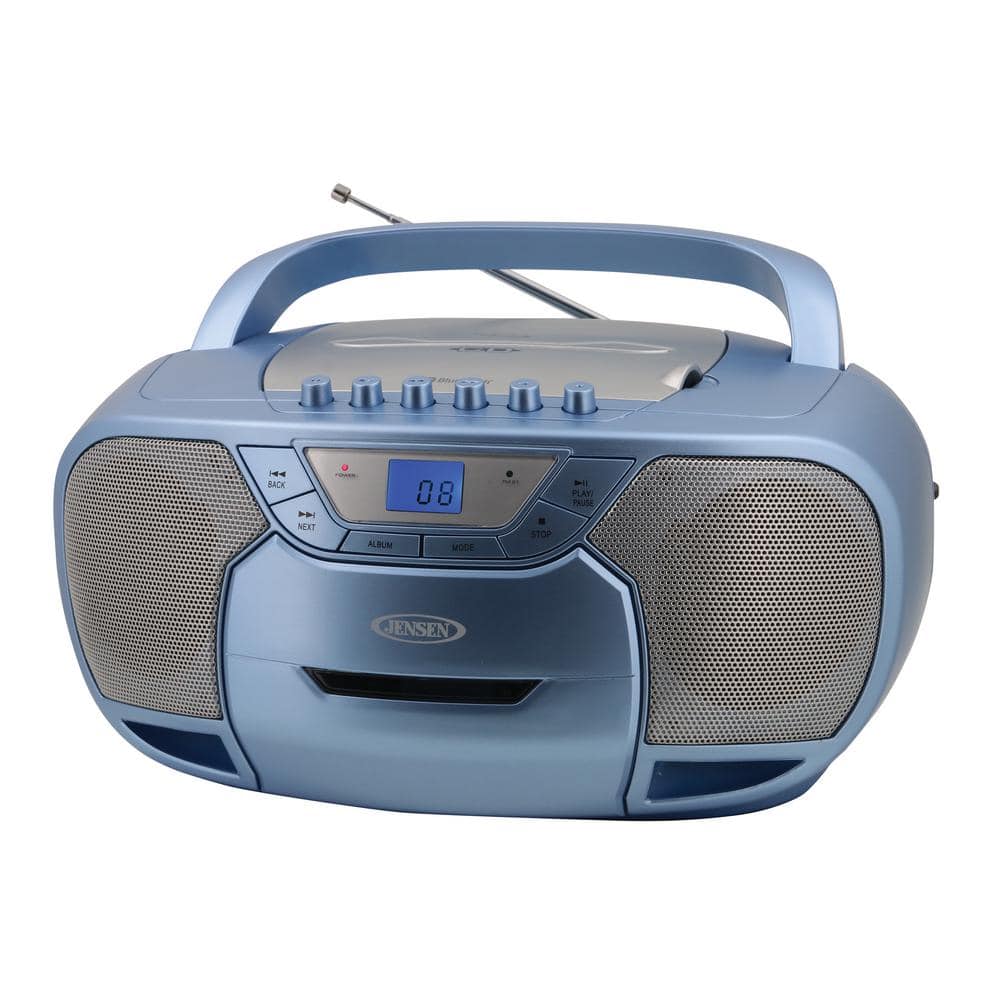 JENSEN MCR-1500 MCR-1500 Portable Stereo CD Player and Dual-Deck Cassette  Player/Recorder with AM/FM Radio