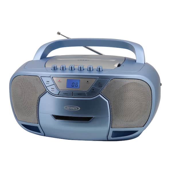 melk De kerk Goedaardig JENSEN Portable Bluetooth Stereo MP3 Compact Disc Cassette Player/Recorder  with AM/FM Radio CD-590BL - The Home Depot