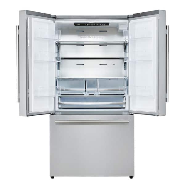 Forno Aosta 36 in. Stainless Steel French Door Refrigerator, 22.4