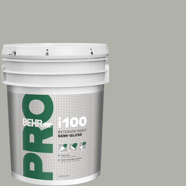 5 gal. #BNC-06 Urban Putty Semi-Gloss Interior Paint