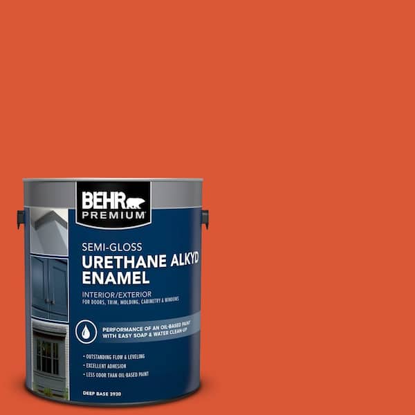 1 gal. #P190-7 Inferno Urethane Alkyd Semi-Gloss Enamel Interior/Exterior Paint