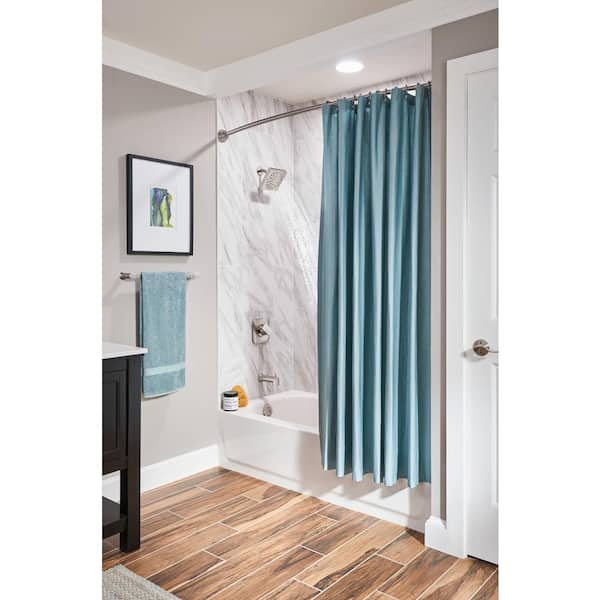 Genta Single-Handle 1-Spray Tub and Shower Faucet in Spot Resist Brushed Nickel (Valve Included)