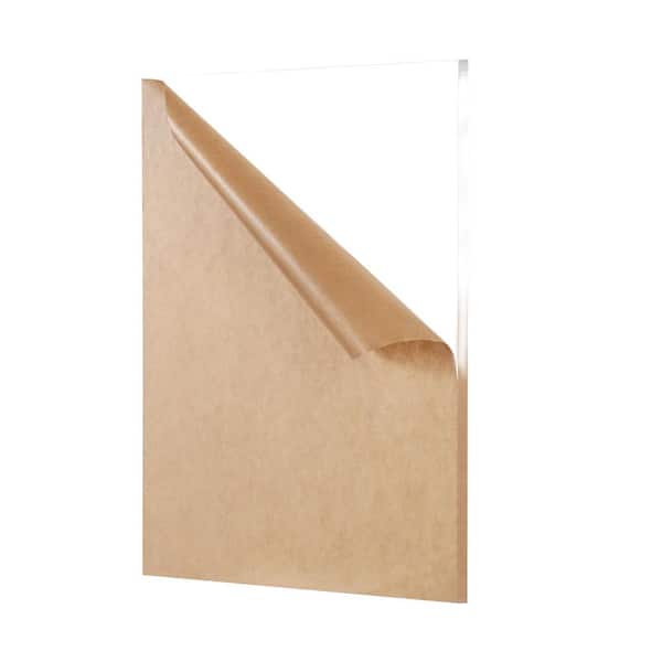 Pro Space 2 ft. x 4 ft. x 1/4 in. Clear Acrylic Cut Plexiglass Durable, Water Resistant, Weatherproof, Multipurpose Sheet