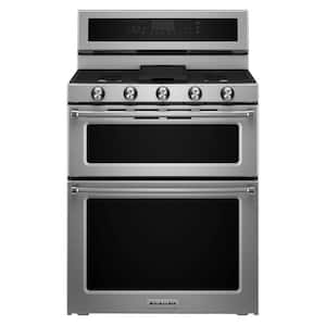 LG LTGL6937D 30 Inch PrintProof Black Stainless Steel Slide-in Gas Range