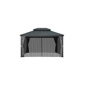 Purple Leaf Ft X Ft Hardtop Grill Gazebo For Patio Aluminum