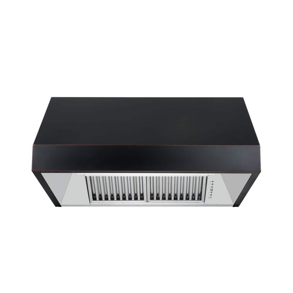 36 Inch Oil Rubbed Bronze Convertible Under Cabinet Range Hood