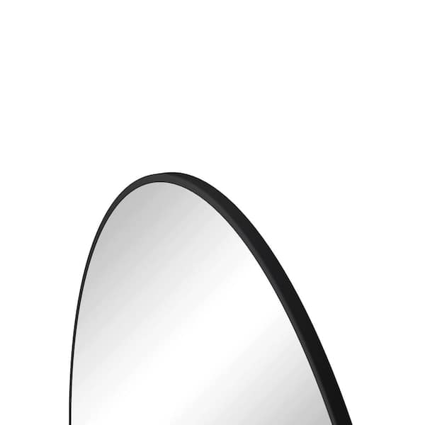 28 in. W x 28 in. H Black Round Metal Framed Wall Mirror, Circular Vanity Mirror for Bathroom/Living Room/Bedroom Decor