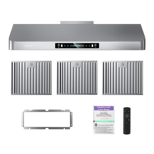 VIKIO 42 in. 900 CFM Ducted Under Cabinet Range Hood in Stainless 