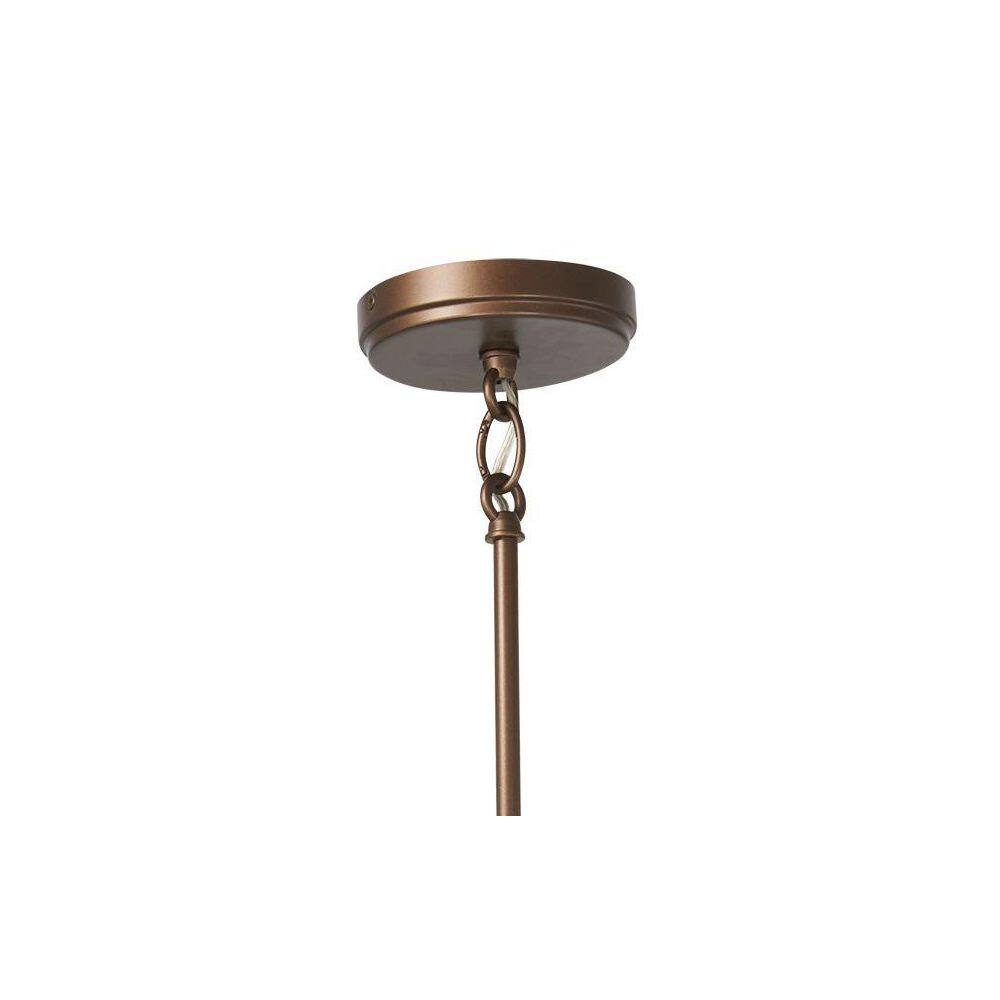 Hellenic Bronze Poly Alabaster 6-Light Indoor/Outdoor Drum Pendant