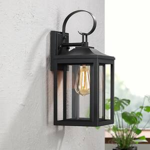 citadel 1 light 18 in black outdoor wall lantern sconce light