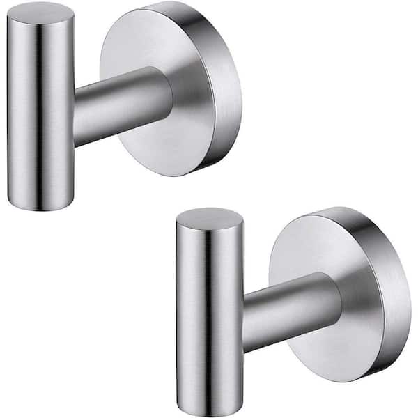 taholi Cursiva Single Robe Hook in Brushed Nickel
