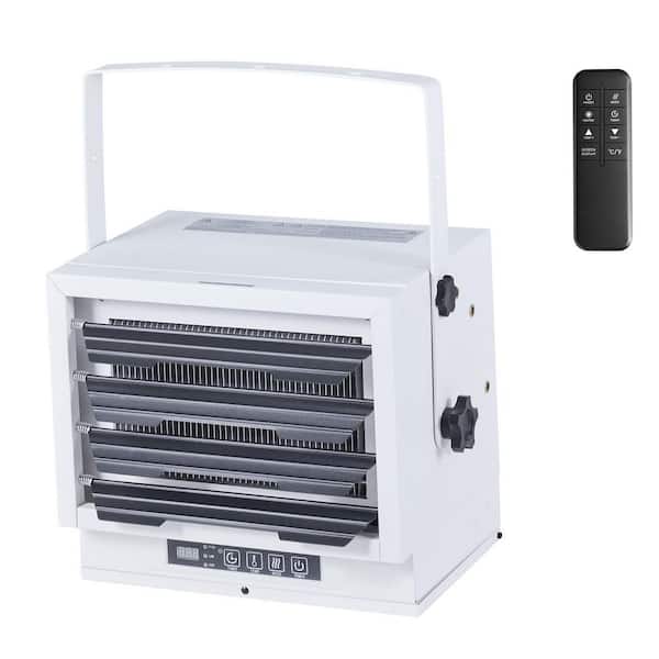 Electric Garage Heater, 8500-Watt Remote Control and 10 Hour Timer and Overheat Protection Wall/Ceiling Mounted Heater