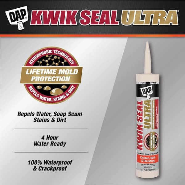 Kwik Seal Ultra 10.1 oz. Biscuit Advanced Siliconized Kitchen and Bath Caulk