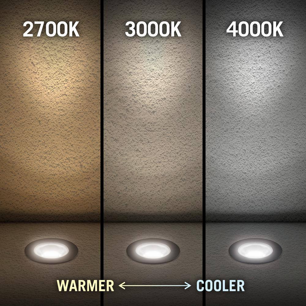 Black and White Inground LED Landscape Light