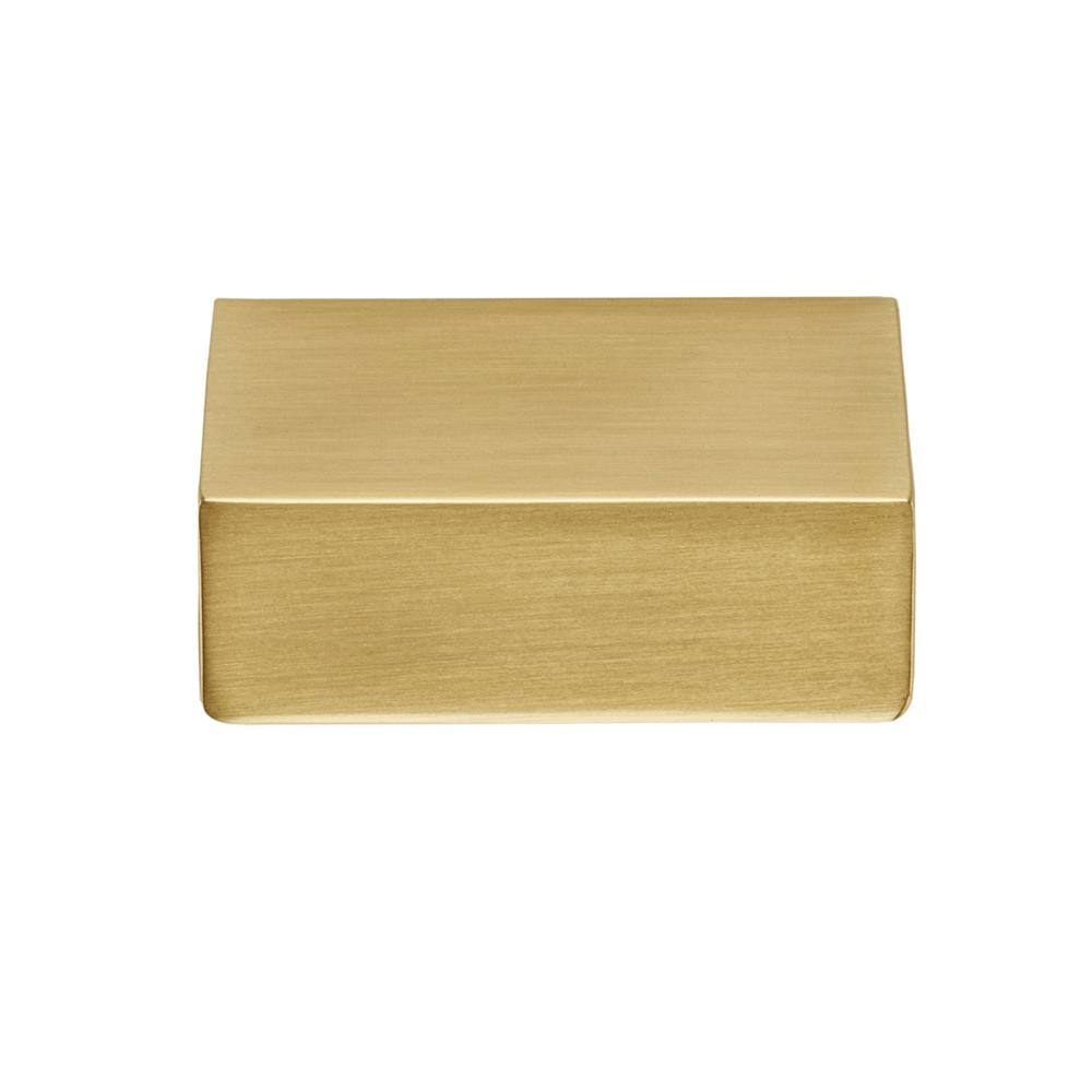Martin 1-1/4 inch Satin Brass Finger Pull with Mounting Hardware