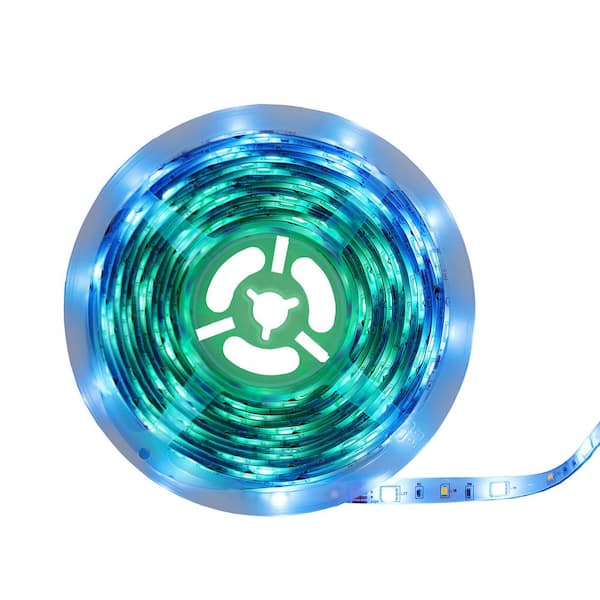 Monster - 16.4ft Sound Reactive Multi-Color Multi-White LED Amplifier Light Strip with Remote Control