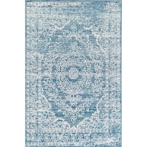 Rugs America Blue Frost 2 ft. x 8 ft. Indoor Area Rug