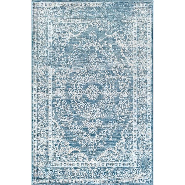 Rugs America Blue Frost 2 ft. x 8 ft. Indoor Area Rug