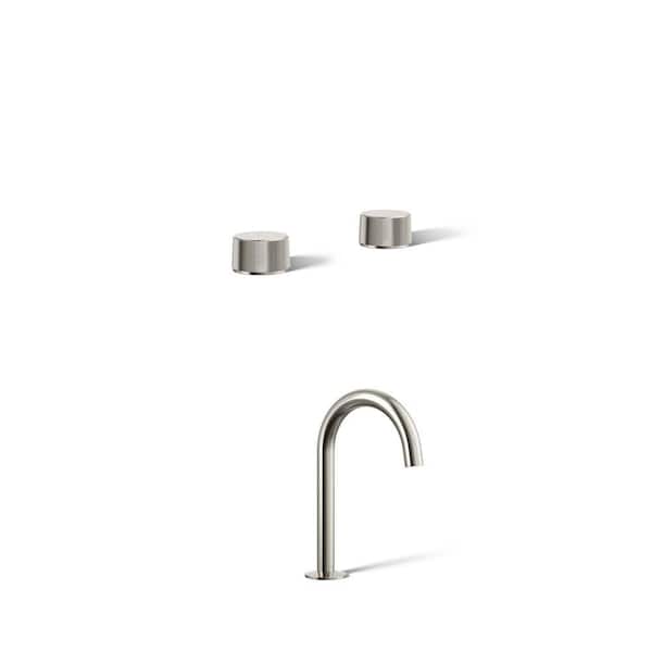 Components Oyl Bathroom Sink Faucet Handles and Spout with Tube Design 1.2 GPM in Vibrant Polished Nickel