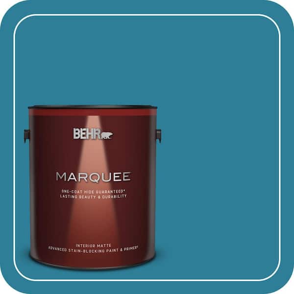 BEHR MARQUEE 1 gal. #M480-6 Valley of Glaciers One-Coat Hide Matte Interior Paint & Primer