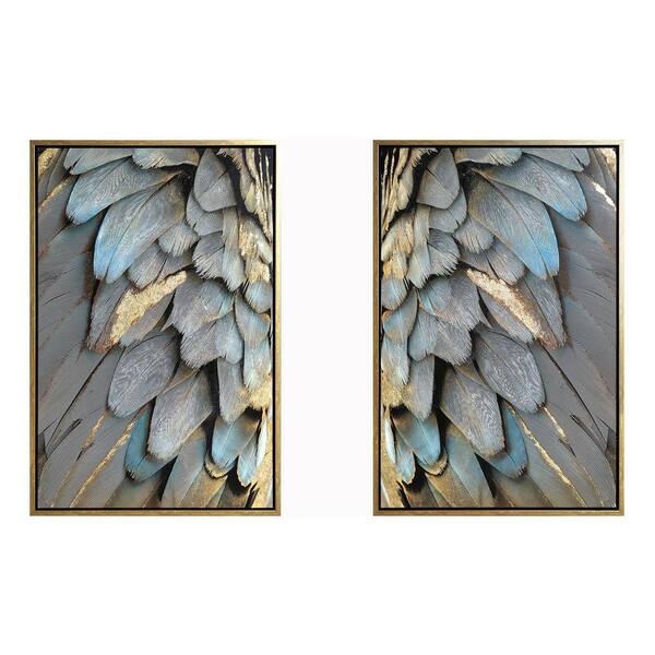 Classy Art 2-Piece Framed Mixed Media Animal Wall Art 47 in. x 32 in ...