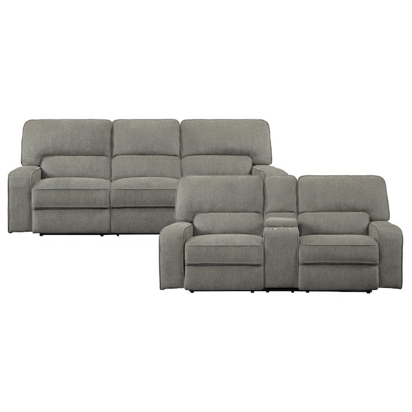 EVERGLADE HOME Amite 183.5 in. W Square Arm Chenille Rectangle Sofa in Brown
