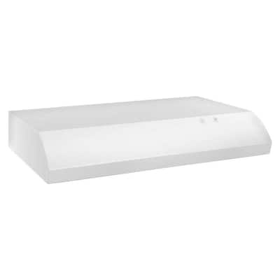 30 in. Under Cabinet Range Hood in White