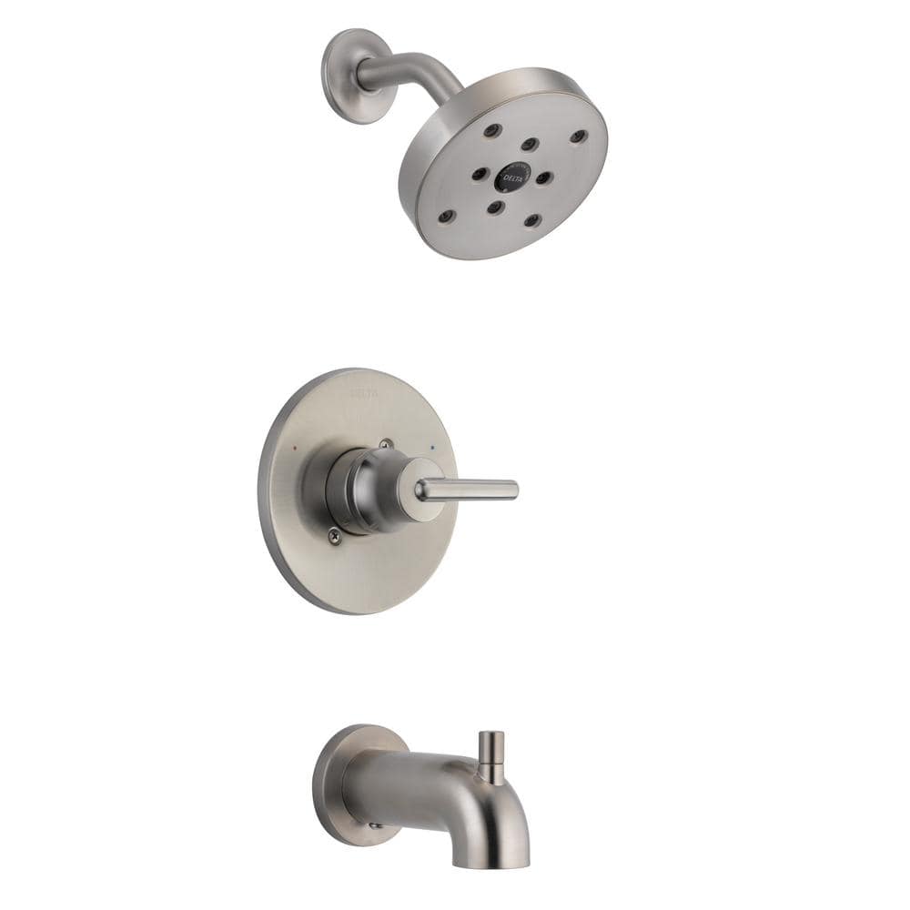 Contemporary Stainless Steel Wall Mounted Tub Spout Trim 7" Reach