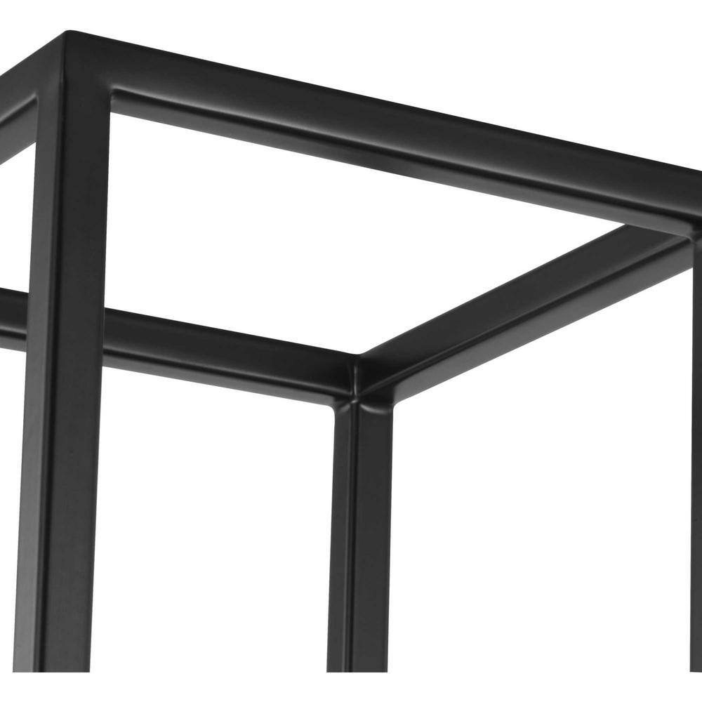 Matte Black Steel Wall Sconce with Opal Glass Shade