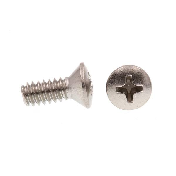 10-24 x 1/2 Phillips Oval Head Machine Screws Stainless Steel 18-8 Qty 2500 10-24 x 1/2 Phillips Oval Head Machine Screws Stainless Steel 18-8 Qty 2500