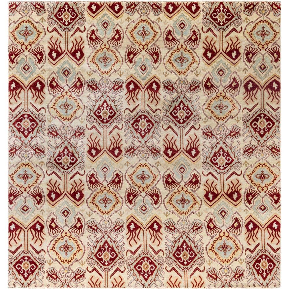 Ikat Beige 8 X 10 Hand-Knotted Wool Indoor Area Rug price history on PriceWatchPro