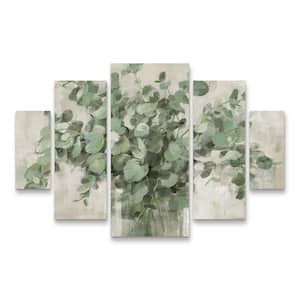 Danhui Nai Scented Eucalyptus Neutral 5-Piece Panel Set Unframed Photography Wall Art 34 in. x 44 in.