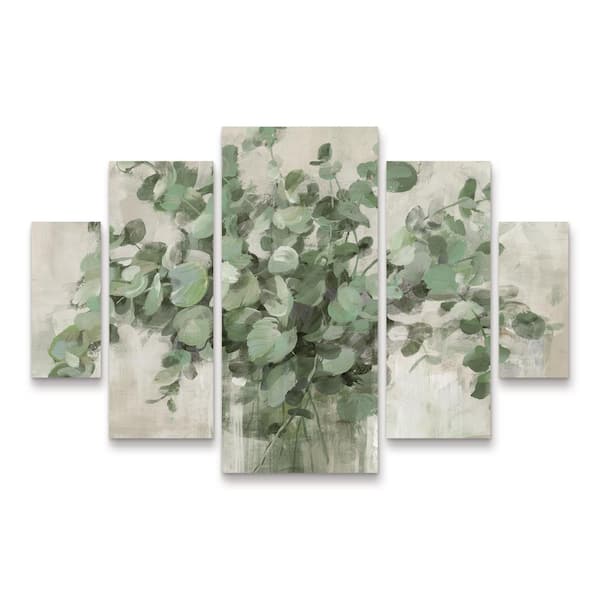 Trademark Fine Art Danhui Nai Scented Eucalyptus Neutral 5-Piece Panel Set Unframed Photography Wall Art 34 in. x 44 in.