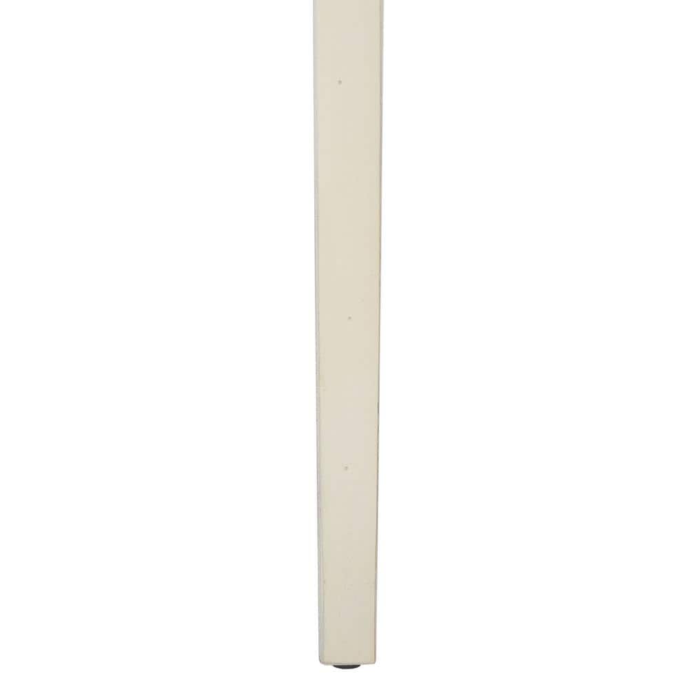 Beige Poplar Wood Nightstand with Storage Drawer