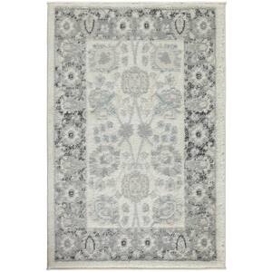 Gray 2 ft. x 3 ft. Rectangular Contemporary Accent Rug