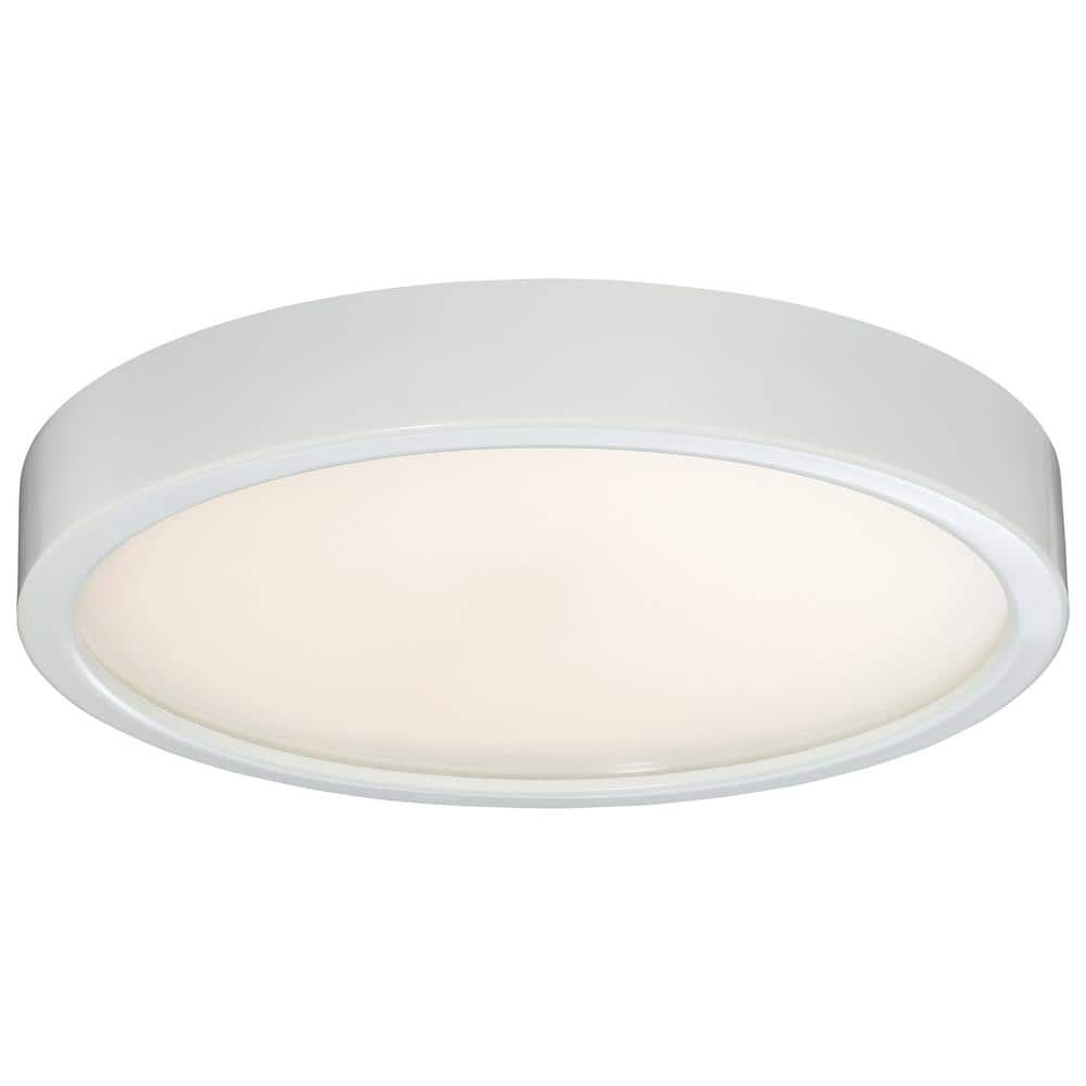 George Kovacs 75-Watt Equivalent White Integrated LED Flush Mount P842 ...