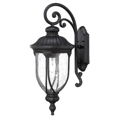 Acclaim Lighting Laurens Collection 1-Light Matte Black Outdoor Wall ...