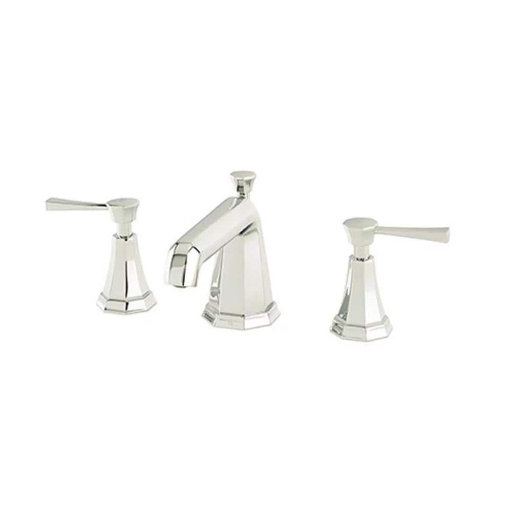 Deco 8 in. Widespread Double Handle Bathroom Faucet in Polished Nickel price history on PriceWatchPro