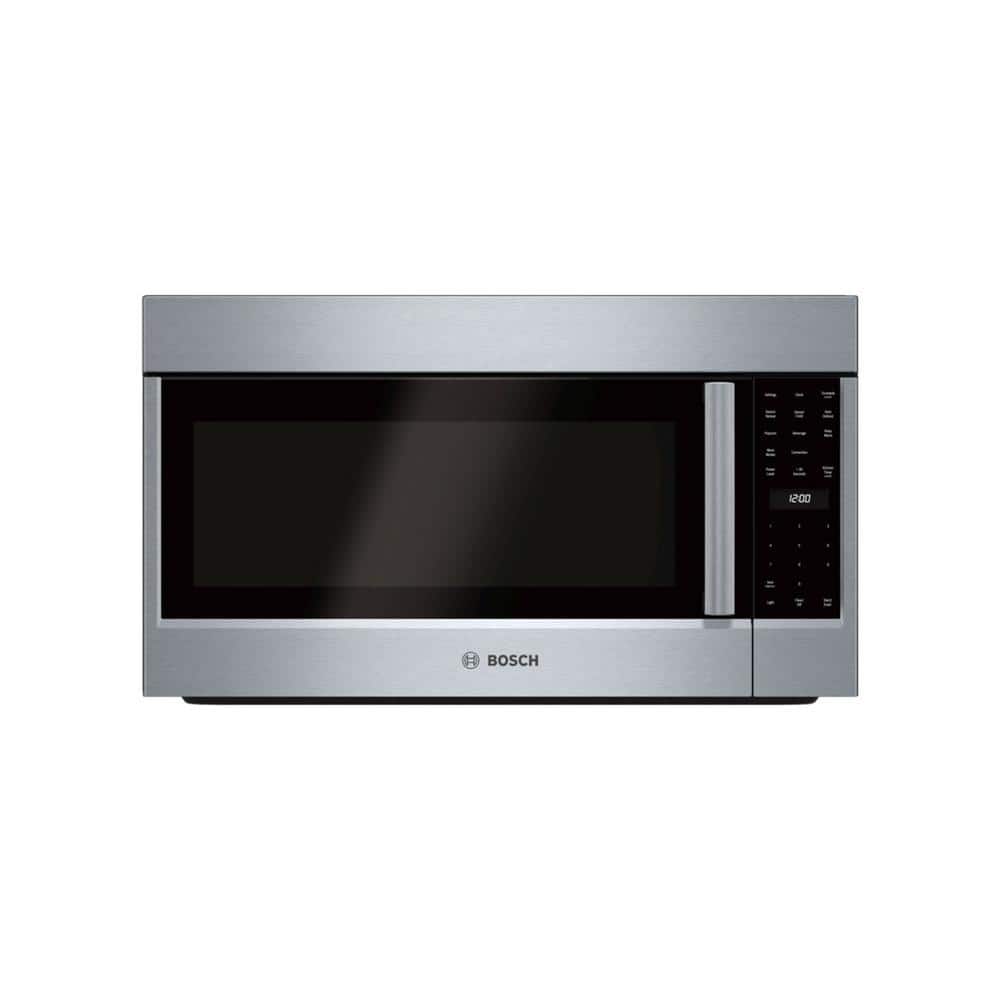 Bosch Benchmark Benchmark Series 30 in. 1.8 cu. ft. 1,450-Watt Over-the-Range Convection Microwave with 385 CFM in Stainless Steel, Silver