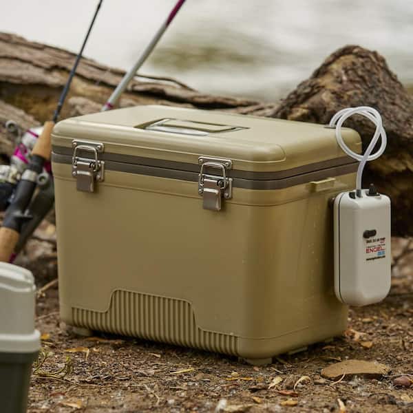 Reviews for Engel 13 qt. Insulated Live Bait Fishing Outdoor Cooler with  Water Pump, Tan