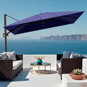 cantilever patio umbrella design 10'x13' Designer Rectangle Solar Lux Infinite Tilt The crank system of the patio umbrella enables easy adjustment of the canopy height and angle 10'x13' Cantilever | Patio Umbrellas