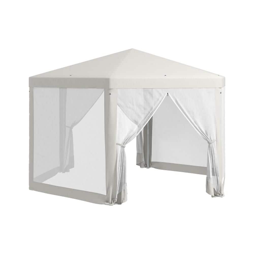 13 ft. x 11 ft. Outdoor Steel Event/Party Tent Canopy with Protective Mesh Screen Sidewalls in White price history on PriceWatchPro