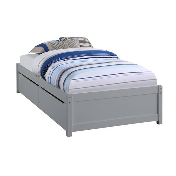 Modern Solid Wood Bed Frame Single, Double Bed With Frame And Mattress