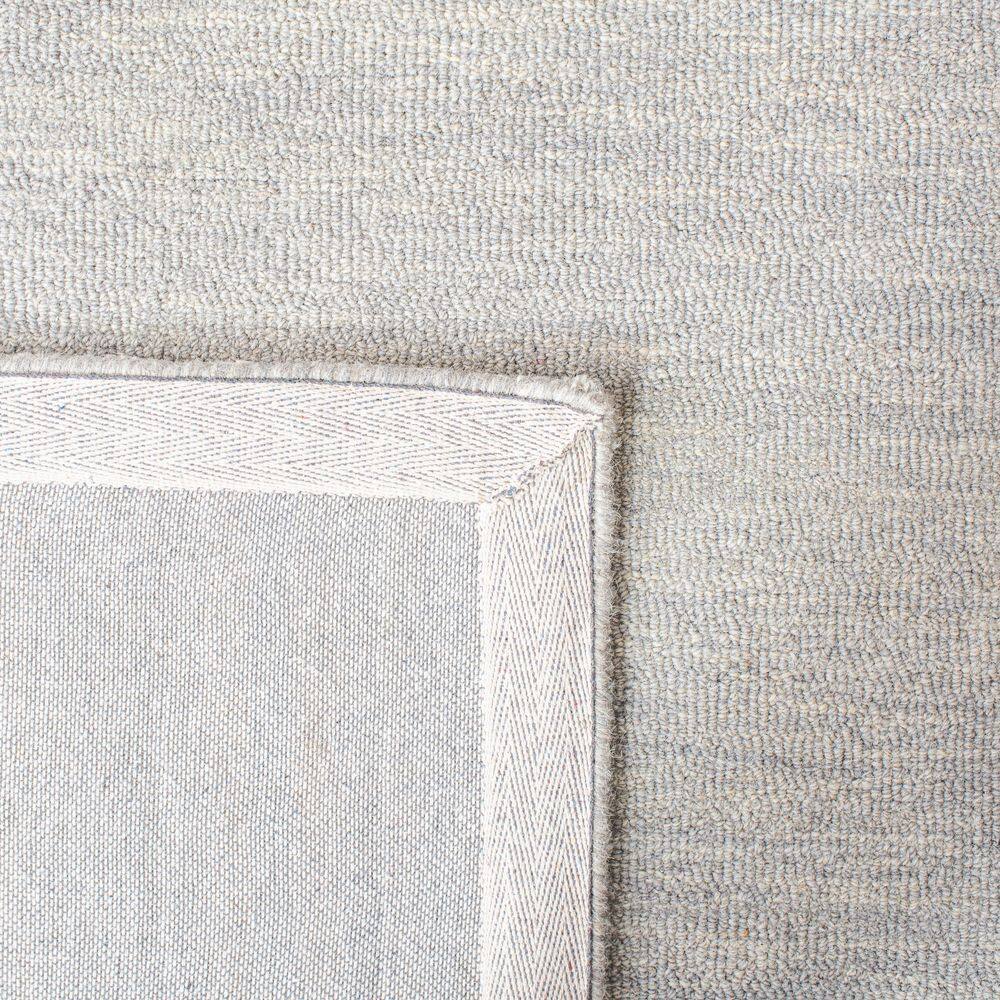 Gray and Blue Hand-Tufted Wool Rectangular Area Rug