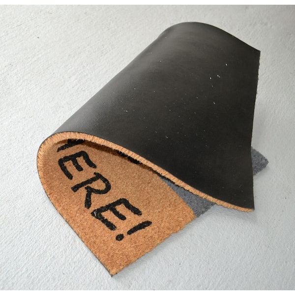 Vinyl Back Hello There 30 in. x 18 in. Coir Door Mat
