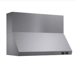 48 in. 1200 CFM Ducted Wall Mount Range Hood in Stainless Steel with Digital Controls