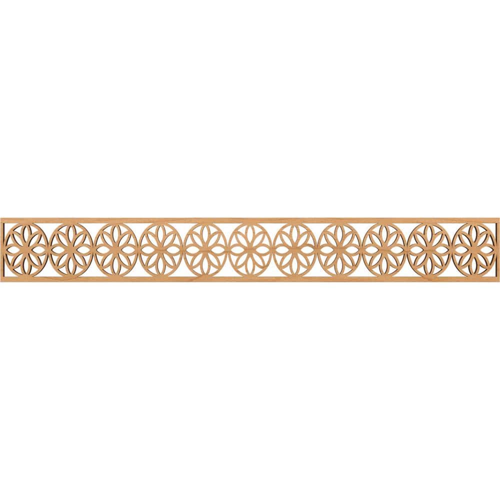 Maple Millwork Ekena Millwork Blume Fretwork 0.375 in. D x 46.5 in. W x 6 in. L Maple ...